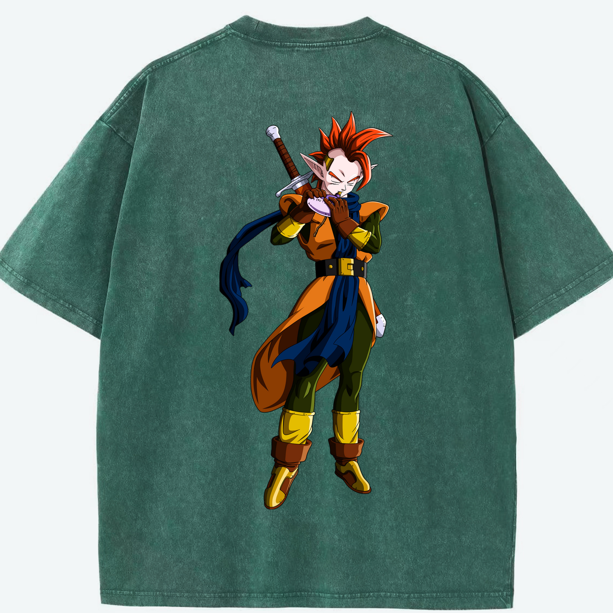 （画像用） ドラゴンボール DRAGON BALL 綿100% ヴィンテージ風 半袖Tシャツ（背面プリント）
